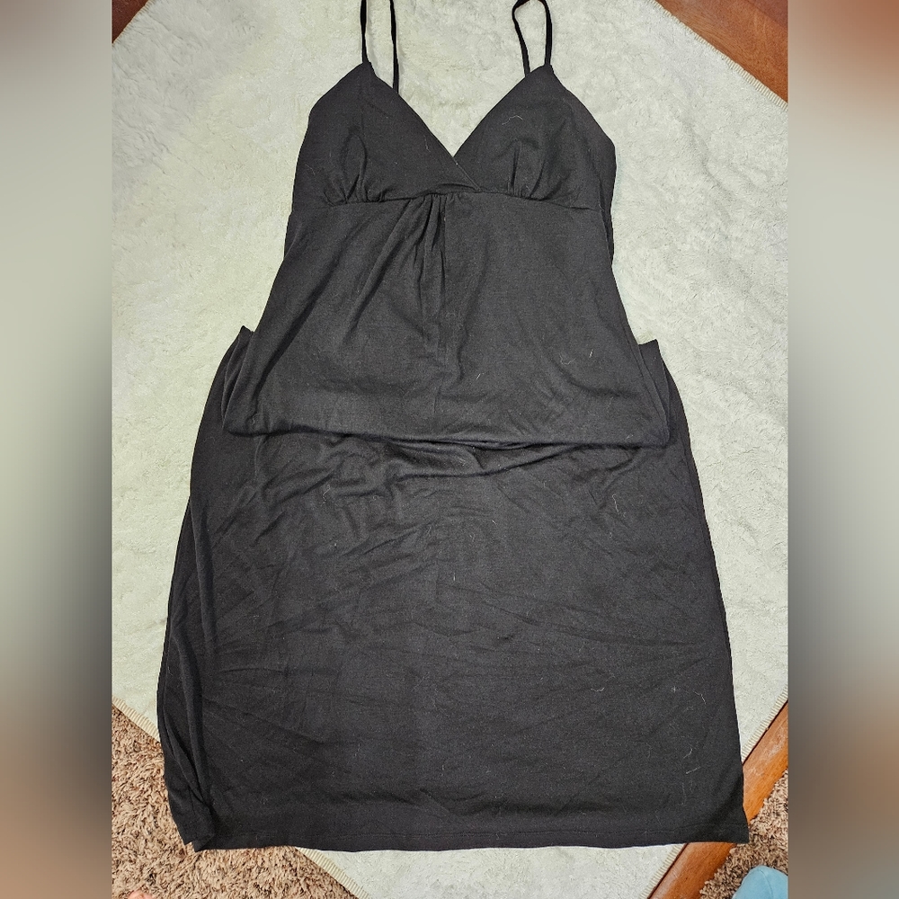 Black Maternity Dress Long